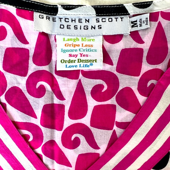 Gretchen Scott Designs Tunic. Size MED. Wear with white jeans or as a coverup! - Picture 6 of 6